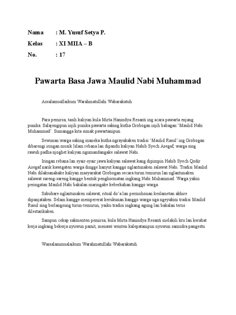 Pawarta Basa Jawa Paling Anyar 2018 – Rasanya