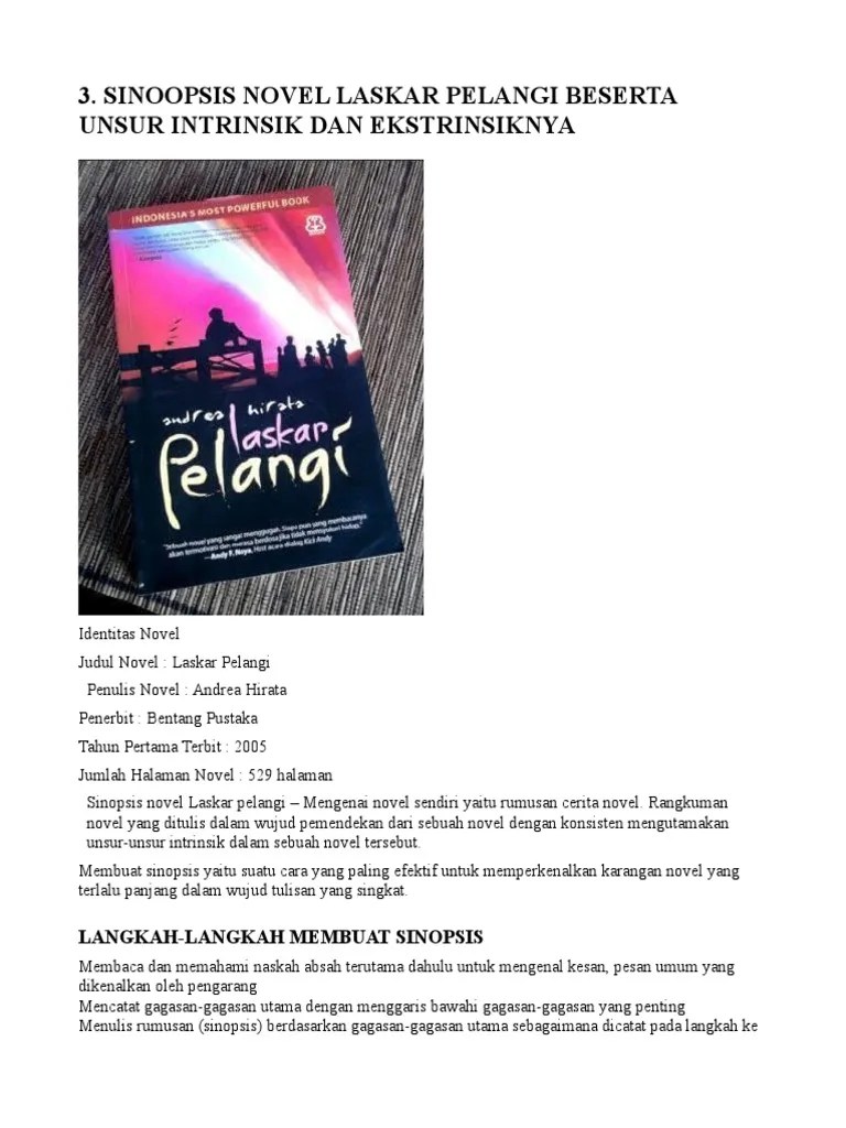 26++ Novel laskar pelangi beserta unsur intrinsik dan ekstrinsik ideas |  Cerita