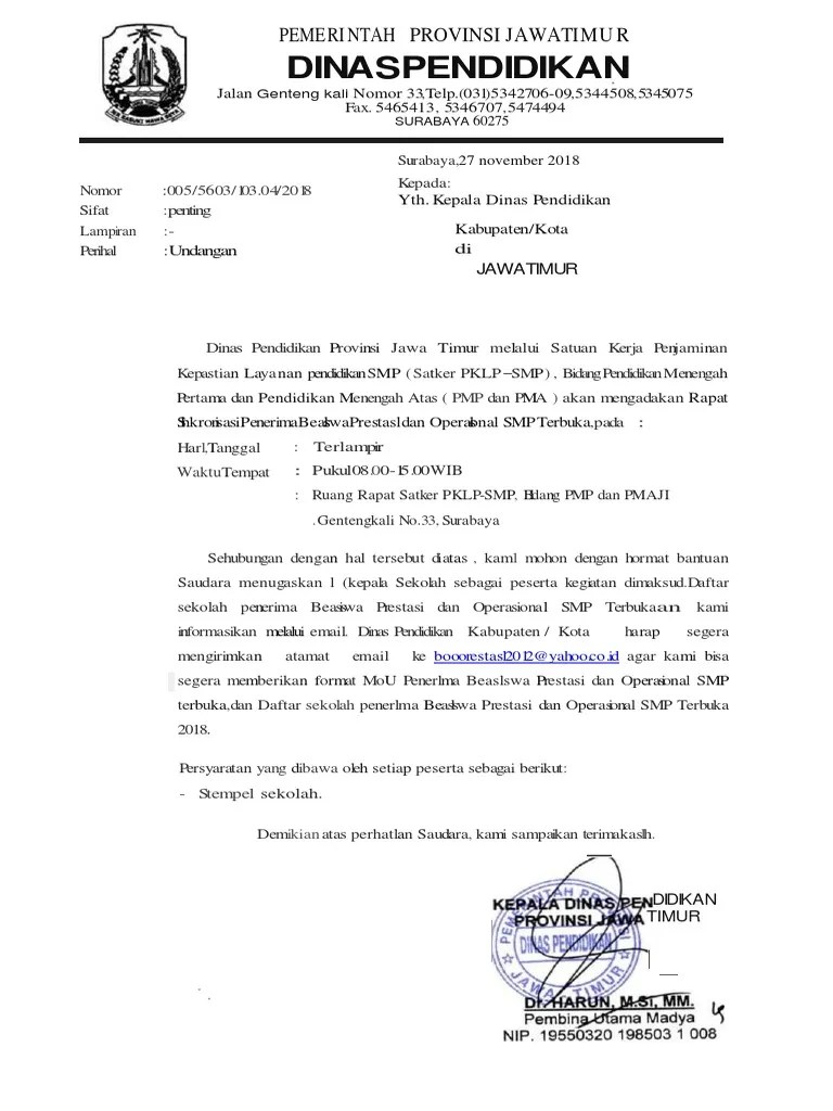 Nah, surat resmi biasa digunakan untuk tujuan acara yang resmi, sedangkan. Contoh Undangan Rapat Dinas Kesehatan Contoh Isi Undangan Cute766