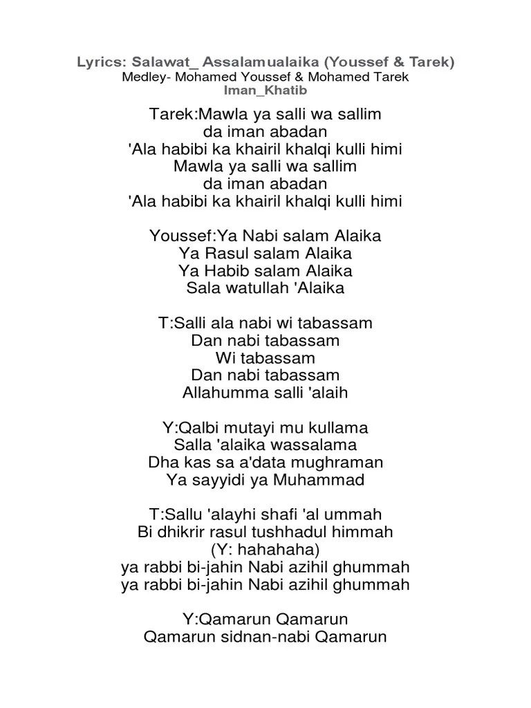 Lirik Muhammad Nabina Arab Dan Artinya