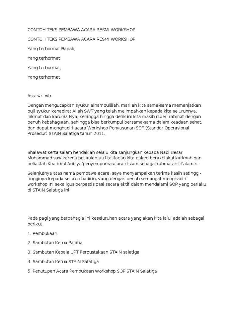 66+ Contoh Teks Mc Webinar