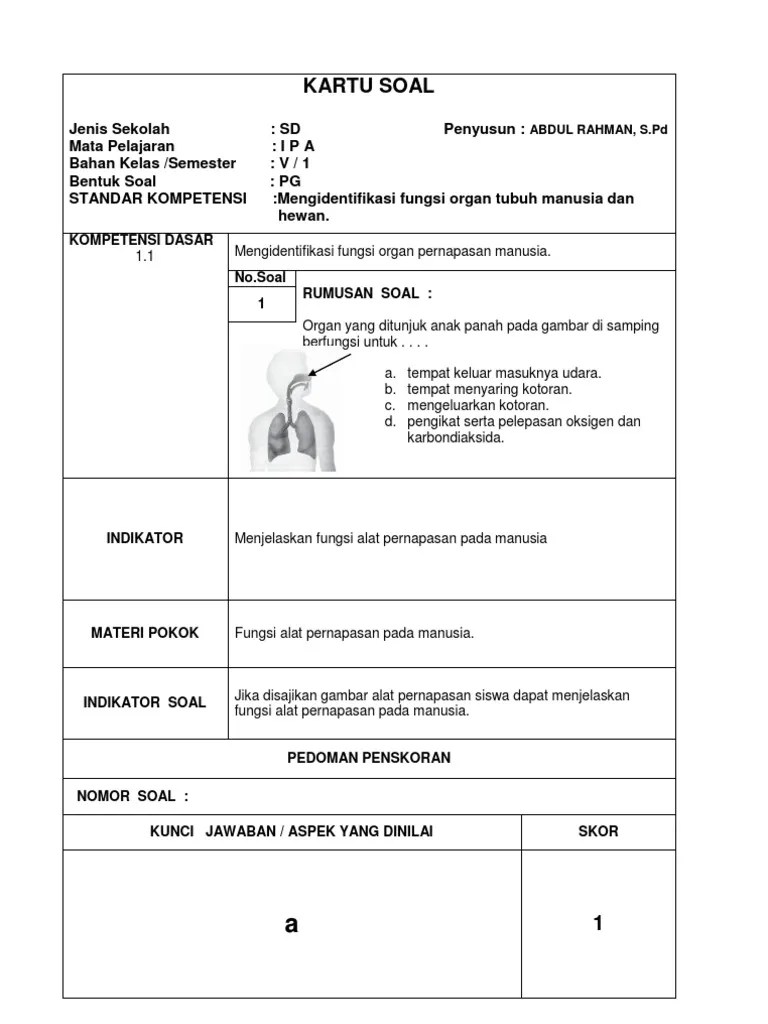 Contoh Soal Hots Ipa Kelas 7 Semester 1 – Beinyu.com