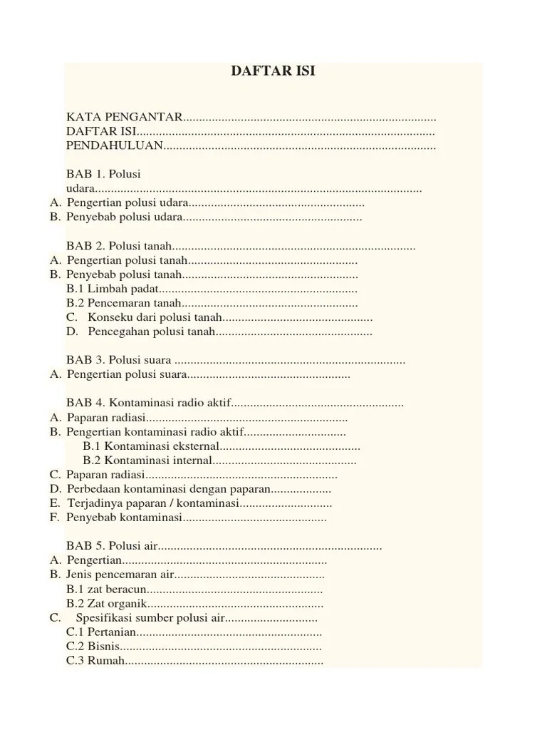 Arti Kata Polusi - Katapos