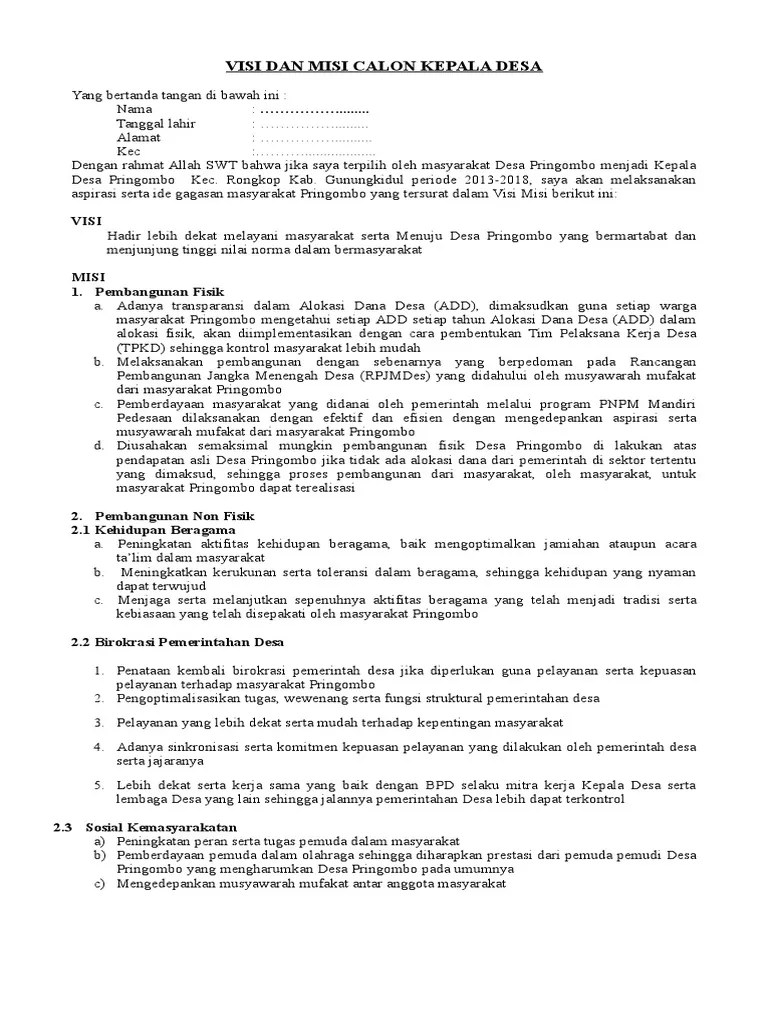 Contoh Contoh Kata Sambutan Ketua Bpd Musdes - tukaffe.com