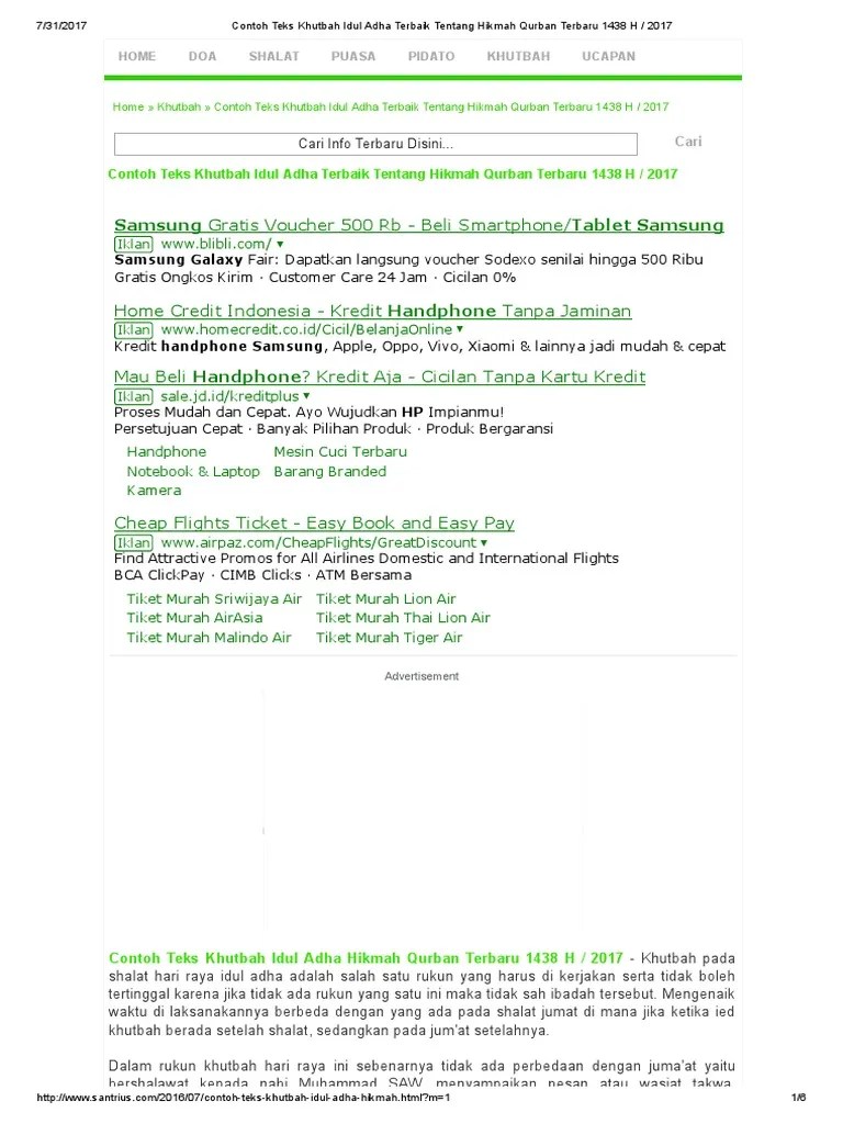 Contoh Pidato Bahasa Sunda Tentang Hari Raya Idul Adha Kumpulan Contoh Terbaru