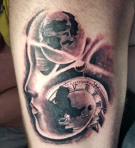 Timeless Clock Tattoo Design - Novocom.top 520_x_476_jpg