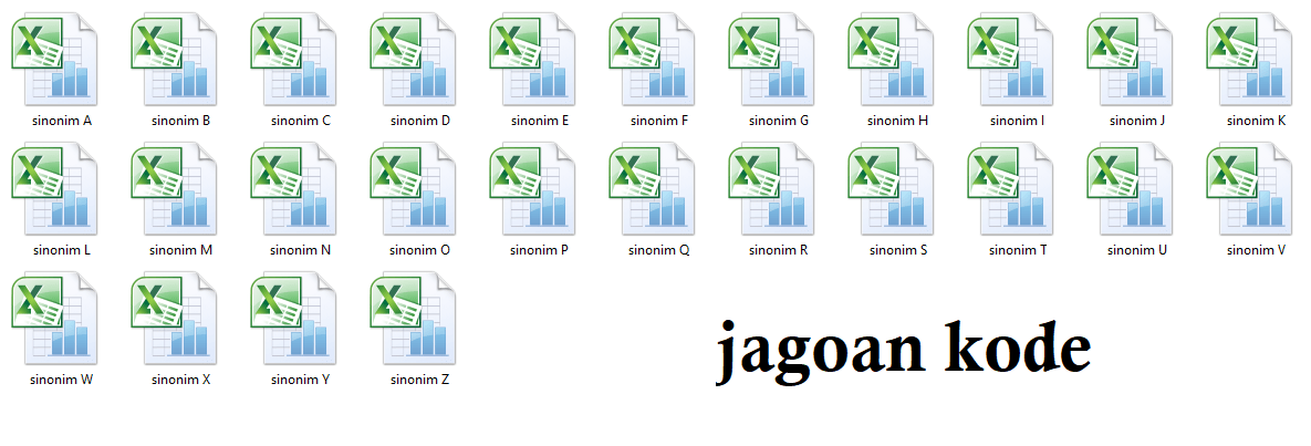 Jual Database Sinonim Kata Bahasa Indonesia Murah - Jagoan Kode