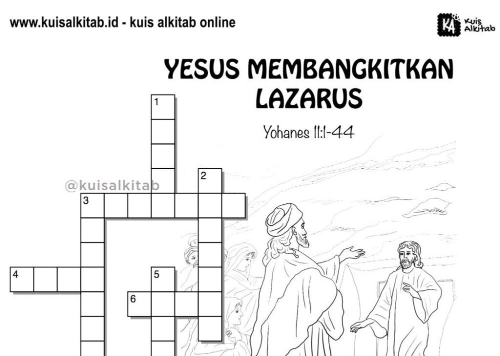 Teka-Teki Alkitab Yesus Membangkitkan Lazarus - Kuis Alkitab