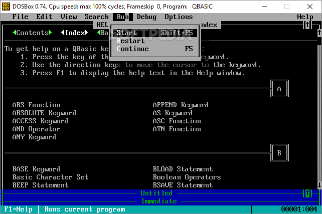 Qbasic 1.1 latest · requirements: Download Qbasic 1.1