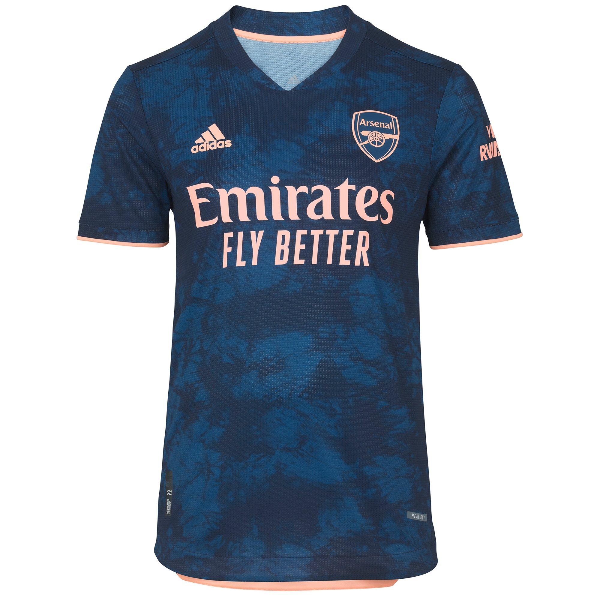 The socks are red with white hoops. Arsenal Adult 20/21 Authentic Third Shirt | Official ...