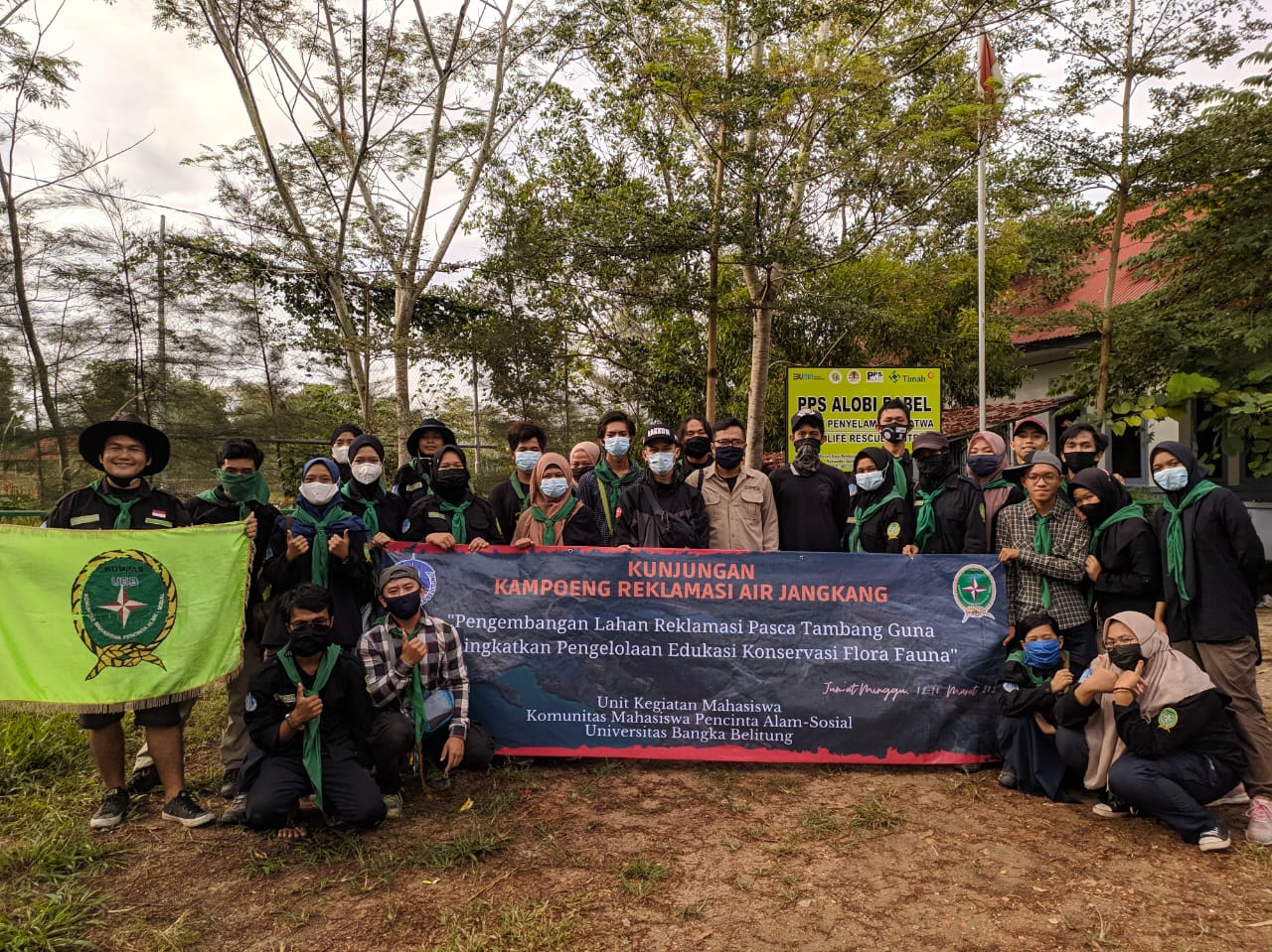 Kunjungan Komunitas Pecinta Alam Universitas Bangka Belitung (KOMPAS BABEL)  - ALOBI