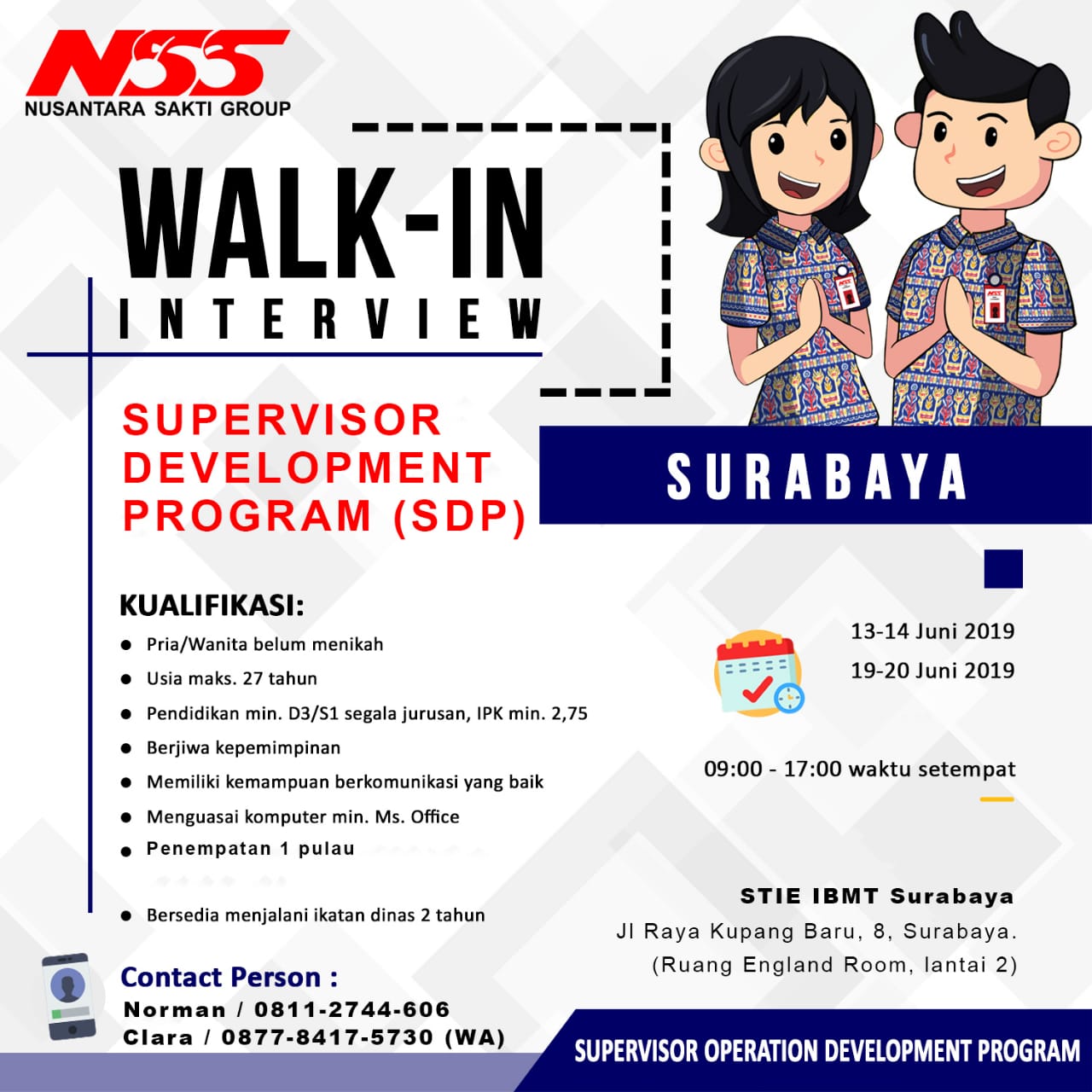 Walk In interview PT NSS Honda - STIE IBMT