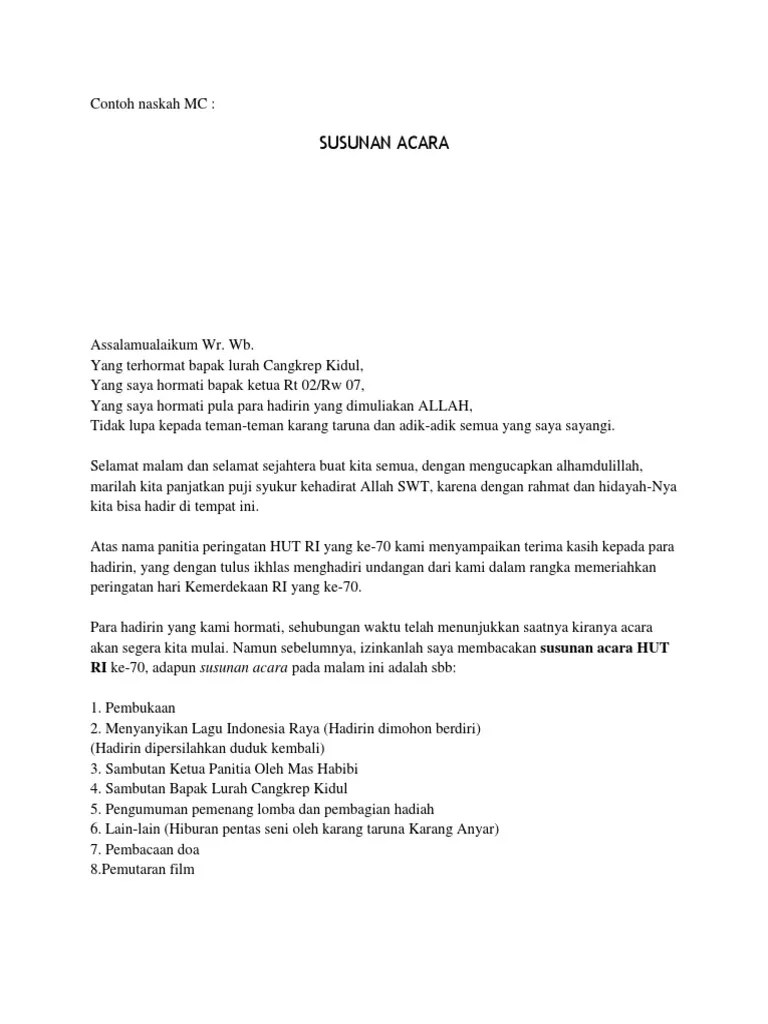 Contoh Teks Mc Pentas Seni / Contoh Teks Narasi Mc Acara Jalan Sehat Dan  Pawai Ta Aruf Wisuda Santri Tpq The Jombang Taste : Dalam membuat contoh  naskah menjadi mc yang lucu