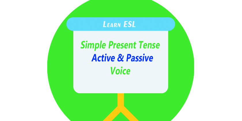 Active and Passive Voice of Simple Present Tense - Learn ESL