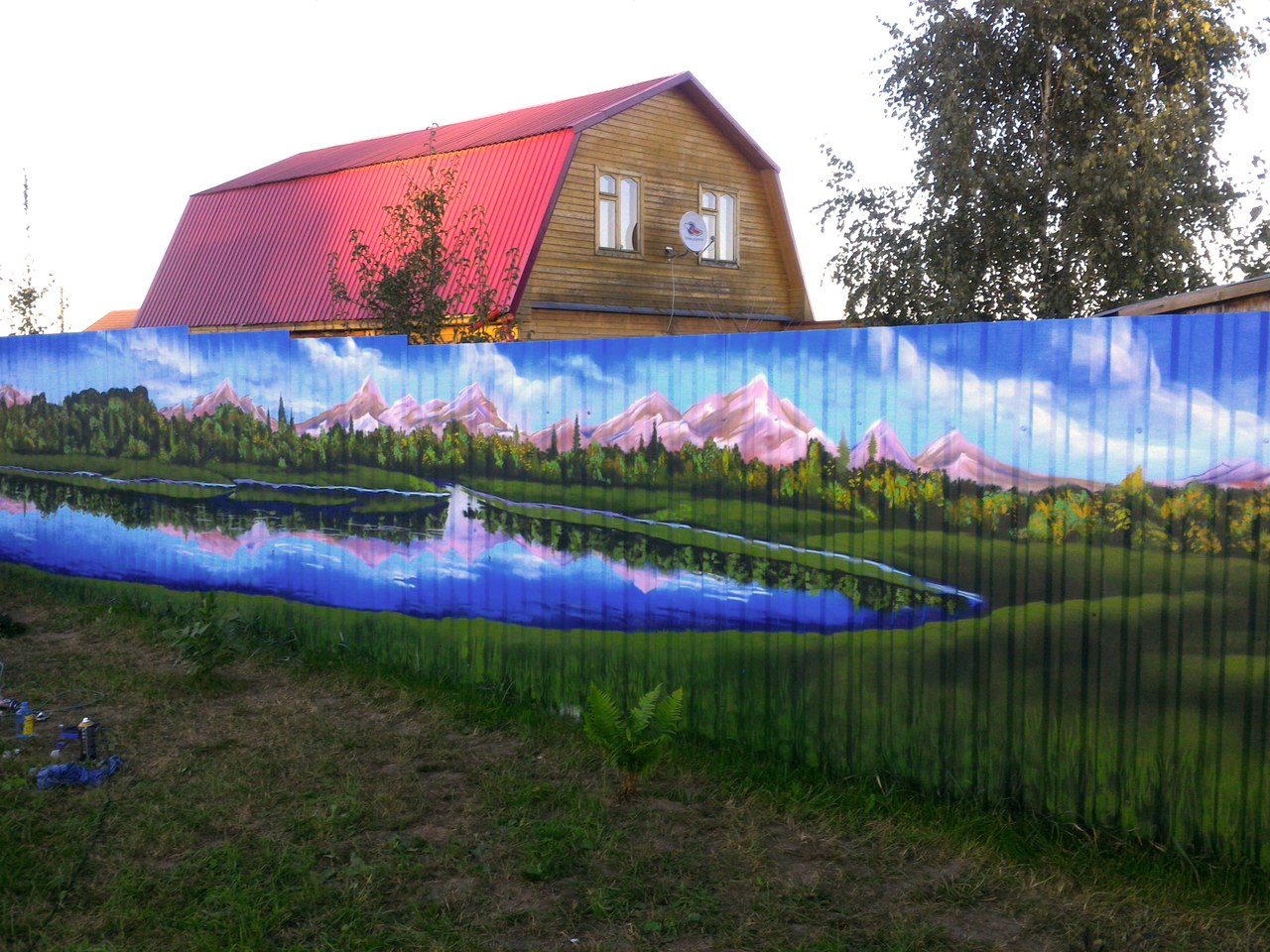 нарисовать заборы