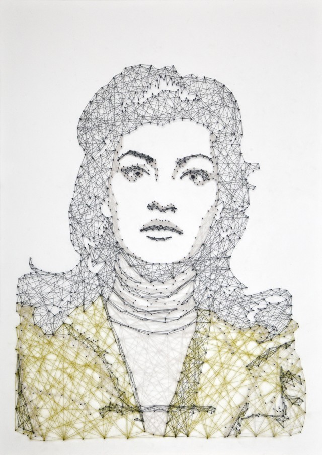 дария рисуя ниточками