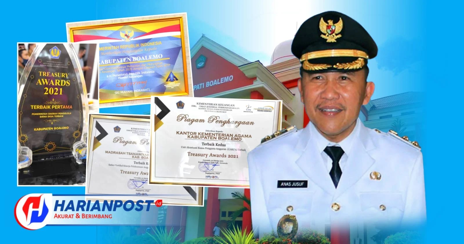 Hebat, Boalemo Berhasil Raih Tiga Penghargaan Dari Kementerian Keuangan -  Harian Post