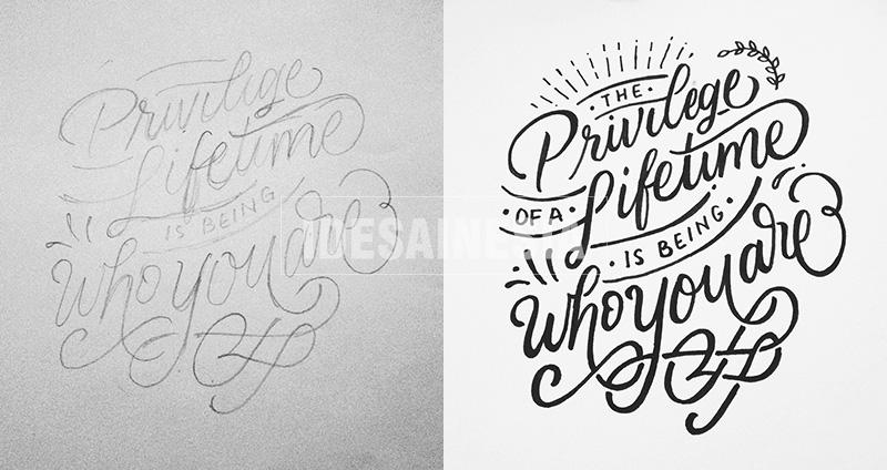 Tutorial Teknik Dasar Hand Lettering - IDEsainesia