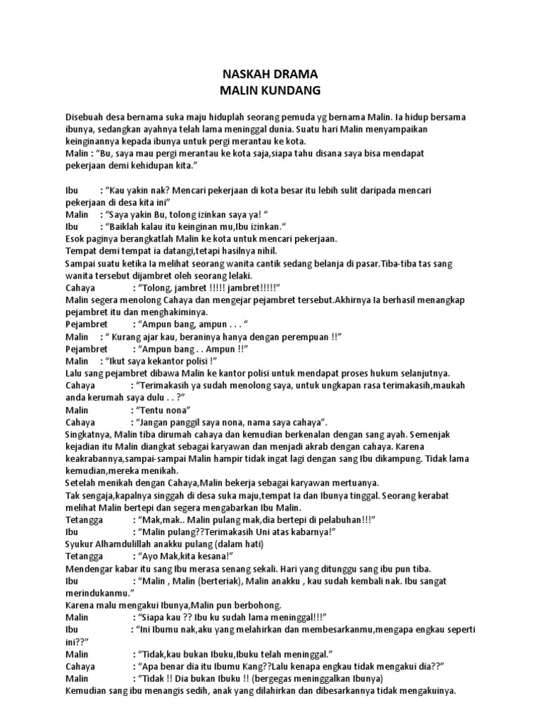 Contoh Naskah Drama Cerita Rakyat Untuk – Beinyu.com
