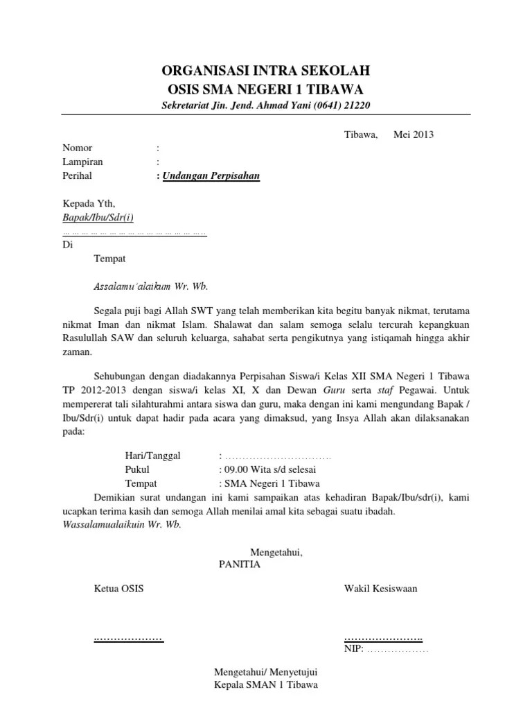 Contoh Surat Resmi Komite Sekolah - Kumpulan Contoh Surat dan Soal  Terlengkap