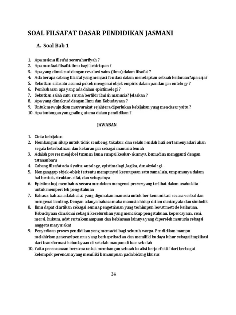 Soal Dan Jawaban Tentang Hakikat Pendidikan - Kumpulan Contoh Surat dan  Soal Terlengkap