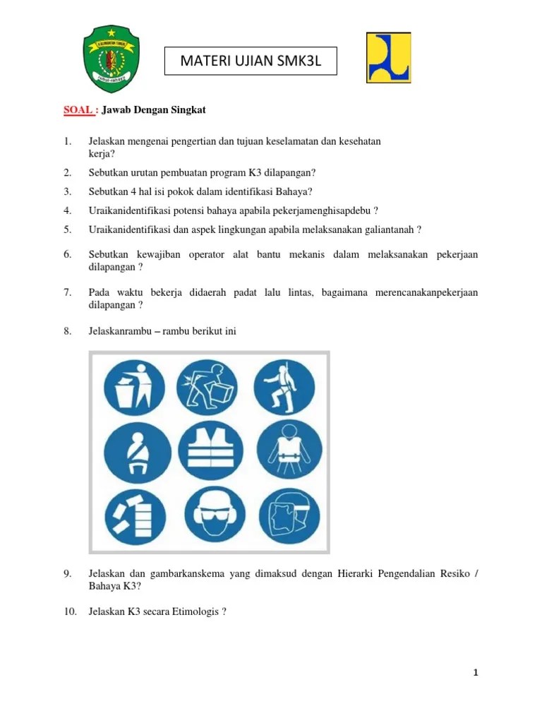 Soal Jawab Tentang K3lh - Kumpulan Contoh Surat dan Soal Terlengkap