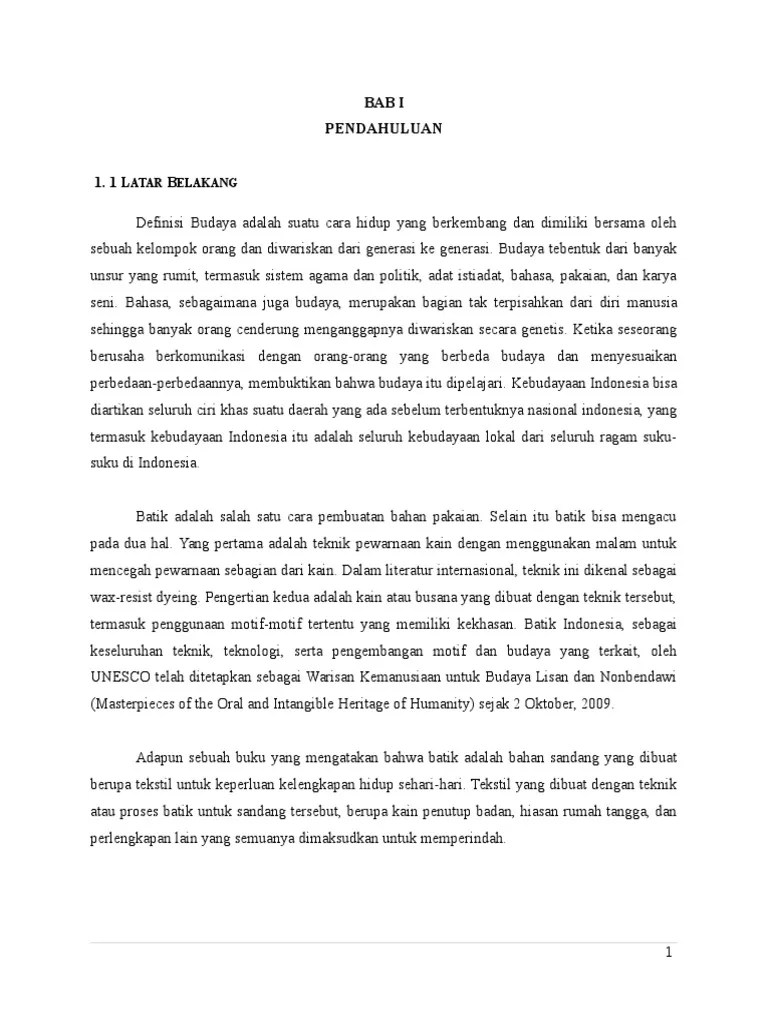 Makalah Pembuatan Batik Ikat Celup - Contoh Surat