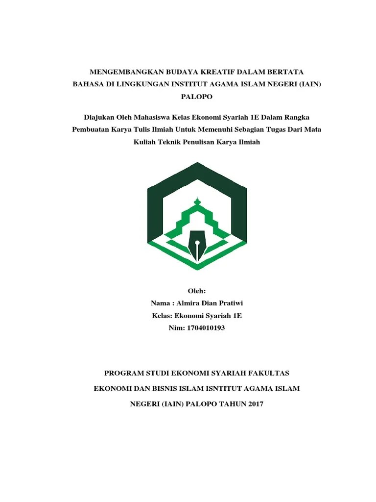 20+ Contoh Karya Tulis Ilmiah Tentang Ekonomi Kreatif