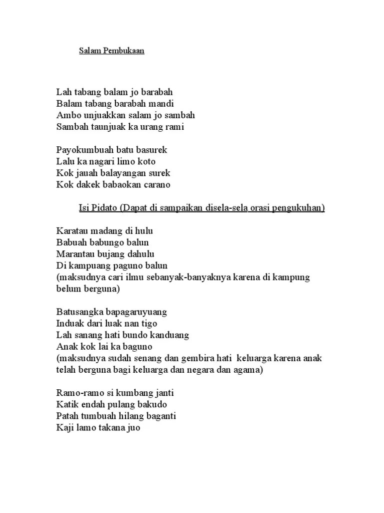 Contoh Pantun Pembukaan Pidato Yang Lucu // Kumpulan Contoh Terbaru