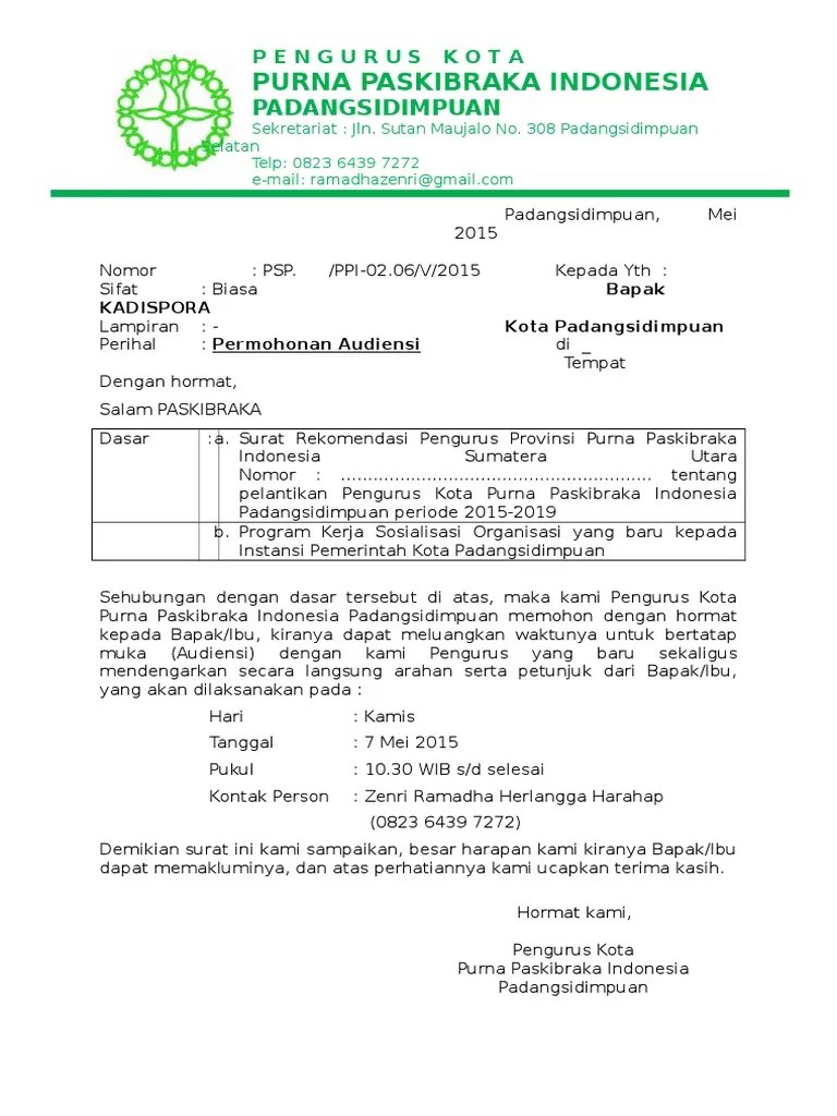 Contoh Surat Audiensi Ormas Ke Bupati Nusagates