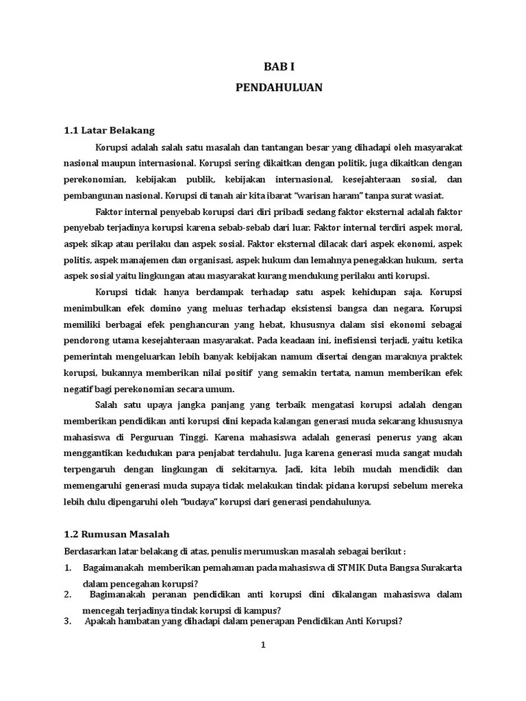 14+ Makalah Peran Mahasiswa Dalam Anti Korupsi