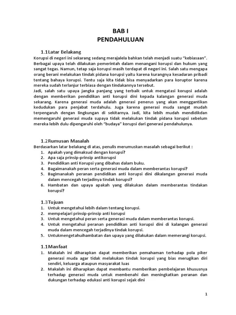 19+ Latar Belakang Makalah Anti Korupsi