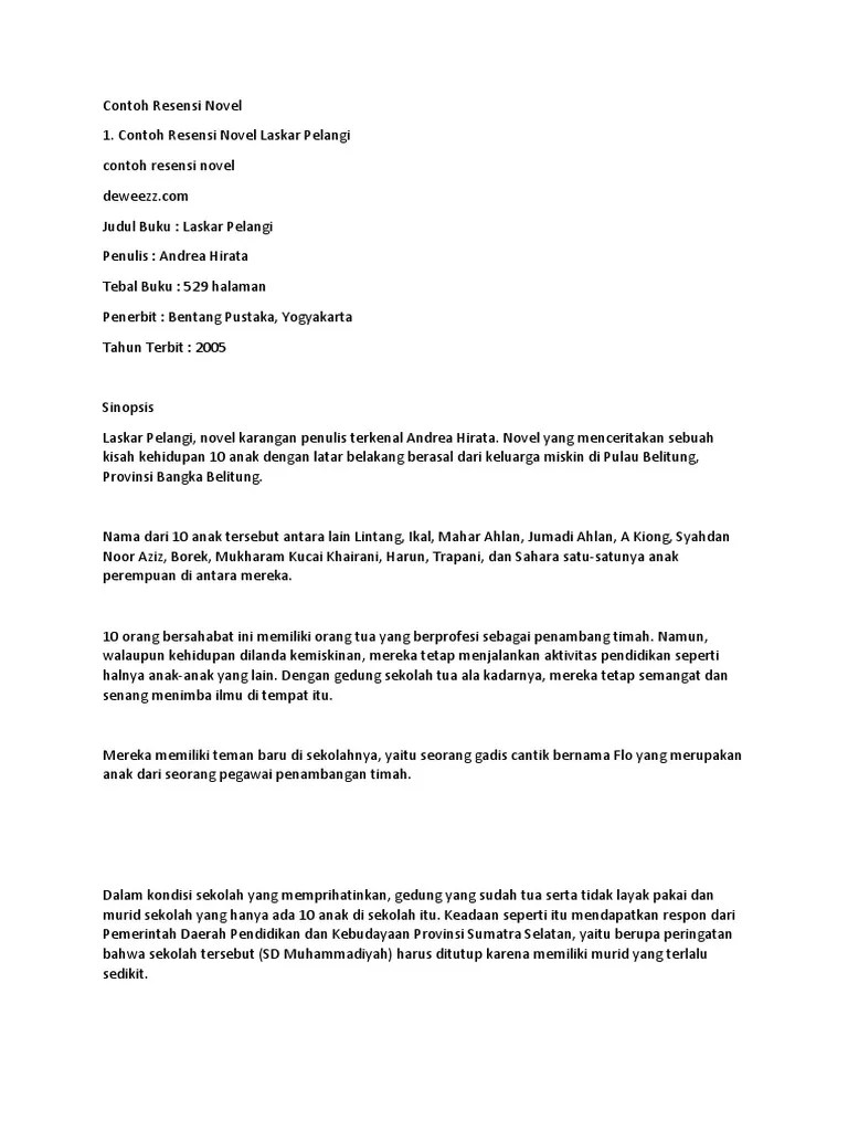 20+ Makalah Contoh Resensi Buku