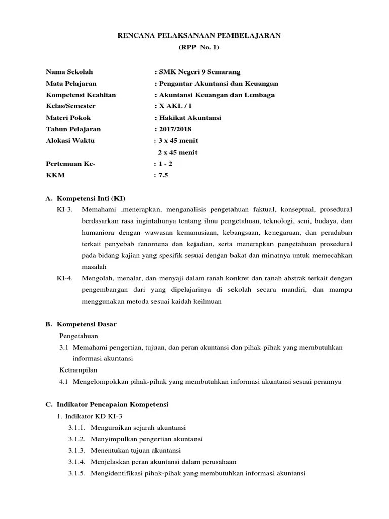 Makalah Akuntansi Kelas X - Contoh Surat