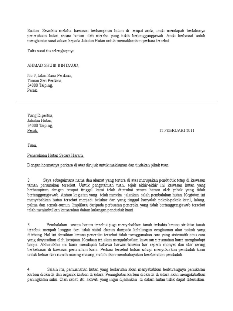 Menindaklanjuti surat keputusan dari kepala sekolah tentang peraturan dab pembiayaan baru pada. 20 Contoh Surat Kiriman Rasmi Aduan Kekotoran Kedai Makan