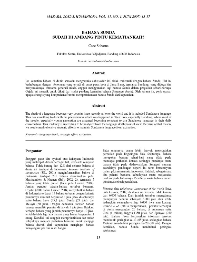 Naskah Drama Bahasa Sunda 6 Orang Kabayan – Belajar