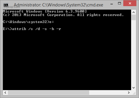 Cara Unhide Semua File Tersembunyi Melalui DOS