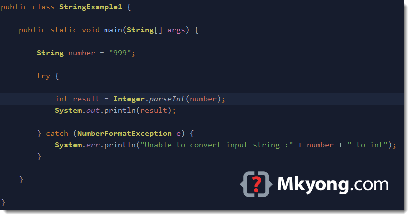 Java –将字符串转换为int | 码农家园