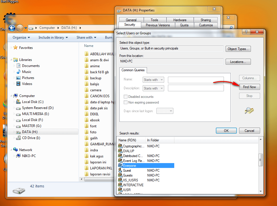 Cara Sharing File atau Folder dan Drive di Windows (7, 8, 8.1 dan 10) | Muh  Nur Syafei ~ (Falcon Komputer)