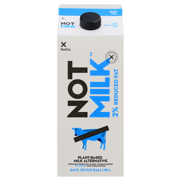 Not m*lk drink pflanzlich & voll, 3,5%. Save On Not Milk Plant Based 2 Reduced Fat Milk Alternative Order Online Delivery Stop Shop