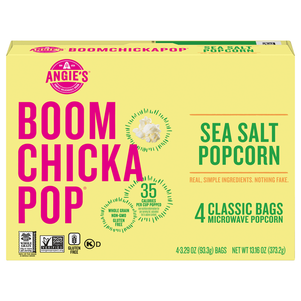 Cereals containing gluten namely wheat, barley, and rye are not used in making popcorn. Save On Angie S Boomchickapop Microwave Popcorn Sea Salt Gluten Free Order Online Delivery Giant