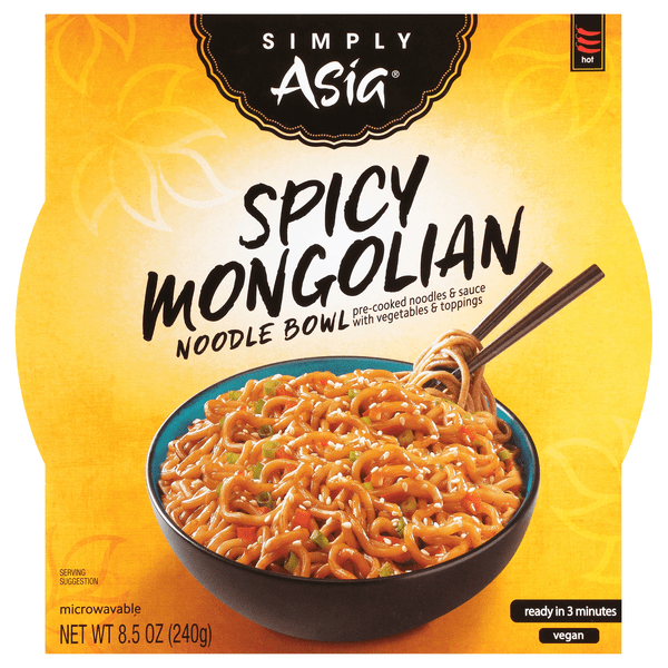 Save up to 58% now! Save On Simply Asia Noodle Bowl Spicy Mongolian Hot Order Online Delivery Stop Shop