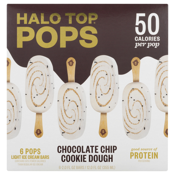 We stole the cookies from the cookie jar! Save On Halo Top Pops Light Ice Cream Bars Chocolate Chip Cookie Dough 6 Ct Order Online Delivery Stop Shop