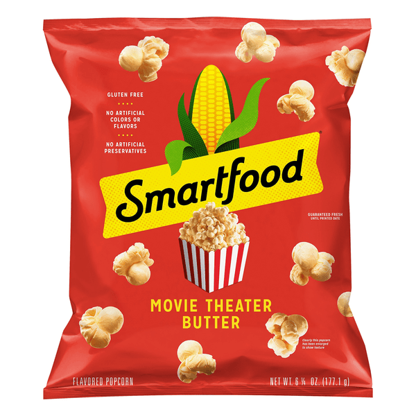 The popcorn industry invented flavored popcorn such as strawberry flavor, caramel flavor, chocolate flavor, etc. Save On Smartfood Popcorn Movie Theater Butter Gluten Free Order Online Delivery Stop Shop
