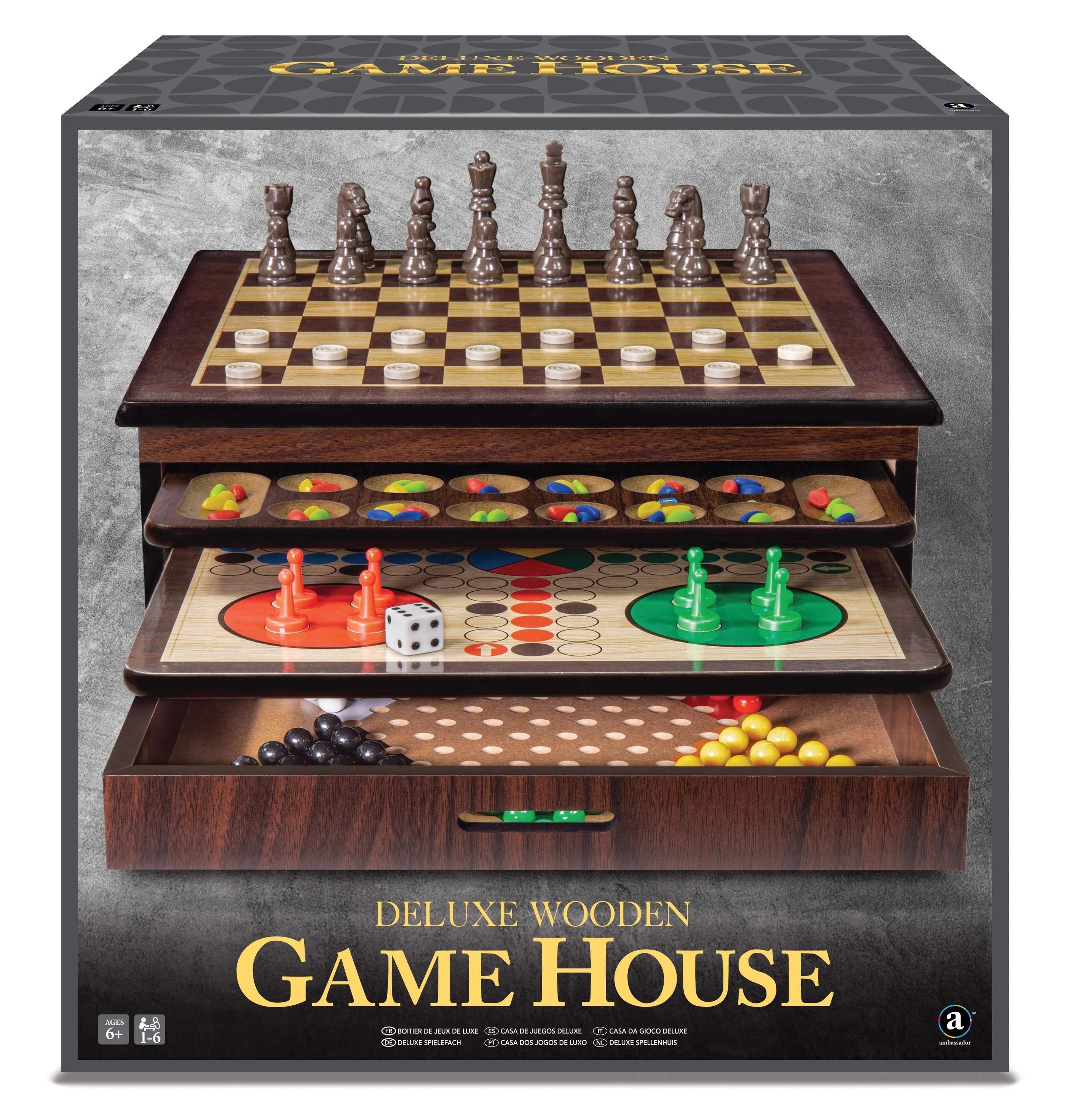 Here's what to do when using. Craftsman Deluxe Wooden Game House W Chess Checkers Backgammon Mancala Snakes Ladders Chinese Checkers And More For Kids Ages 6 Walmart Com