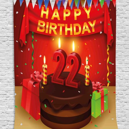 22 Birthday Cake With Candles The Cake Boutique