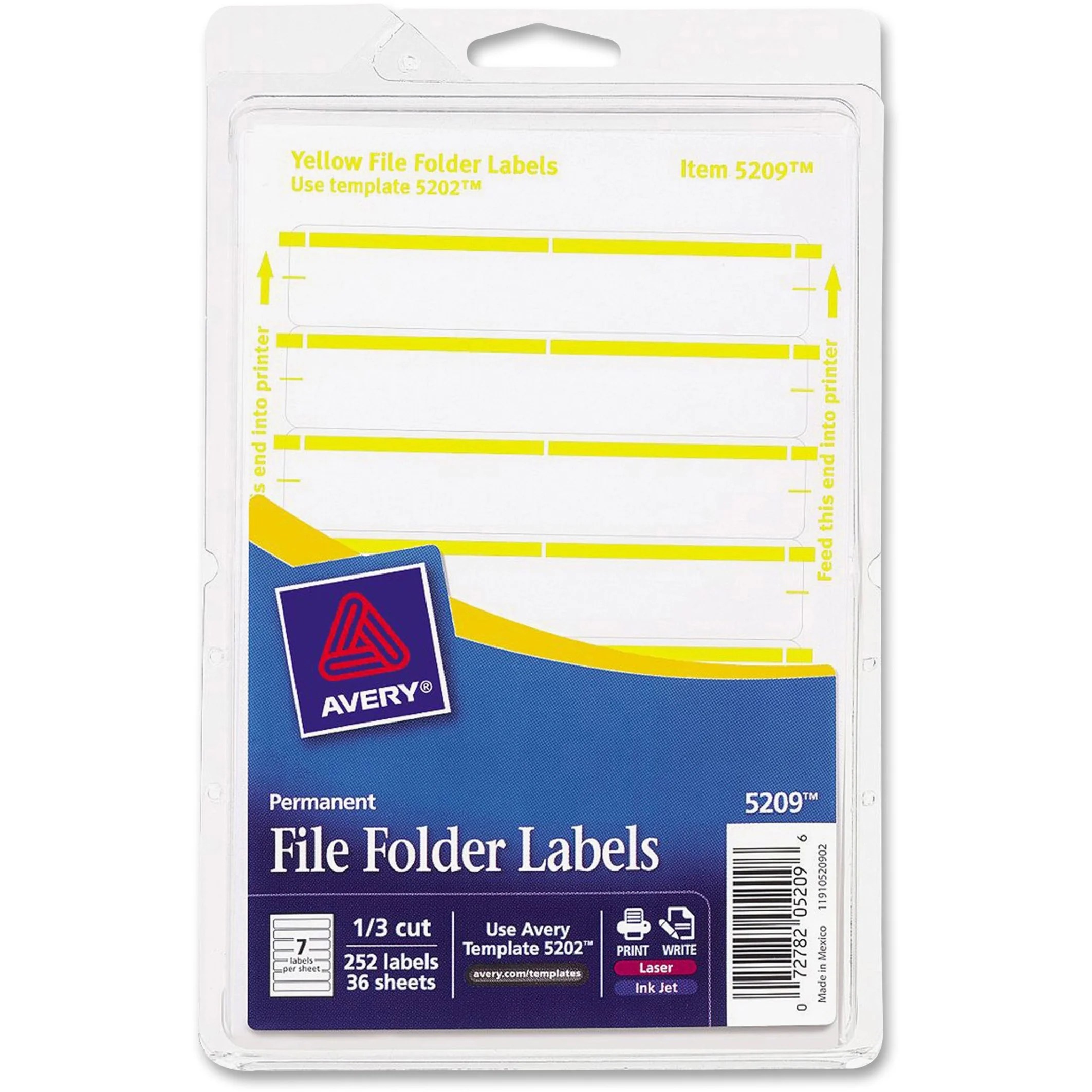 avery print or write file folder labels 11 16 x 3 7 16 white dark red bar 252 per pack walmart com