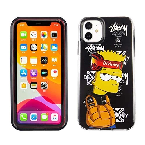 Iphone 11 6 1 Inch Dual Slim Case Caseverest 3d Print Cover Tv Show Simpsons Bart Simpson With Headband Ip 11 Pc Tpu Walmart Com