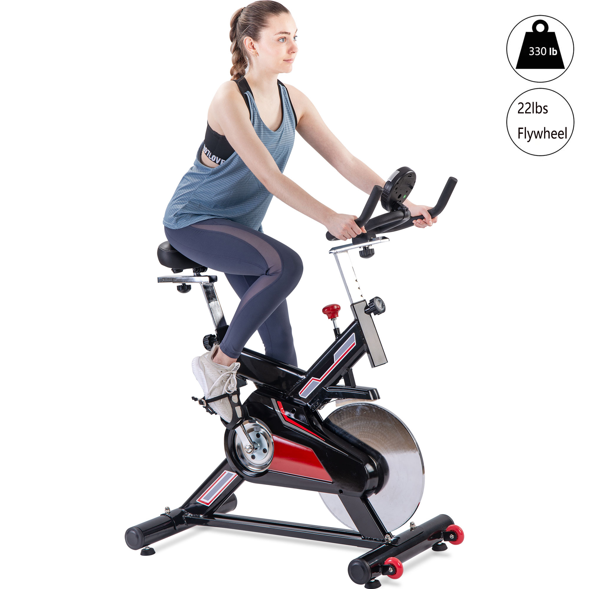 Biking outside is a full body workout! Stationary Exercise Bike, Professional Indoor Cycling Bike