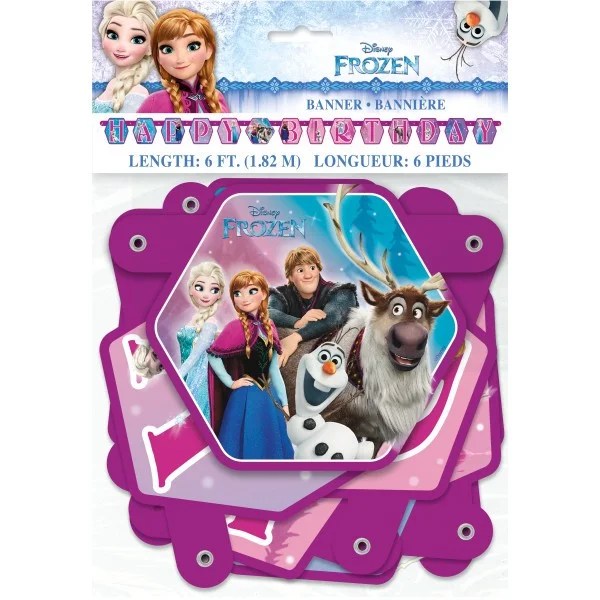 frozen happy birthday letter banner 1ct walmartcom walmartcom